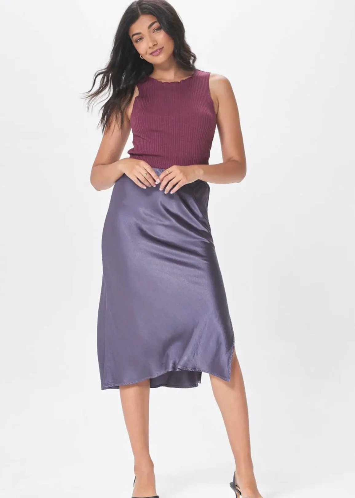 Doris Silky Slip Skirt