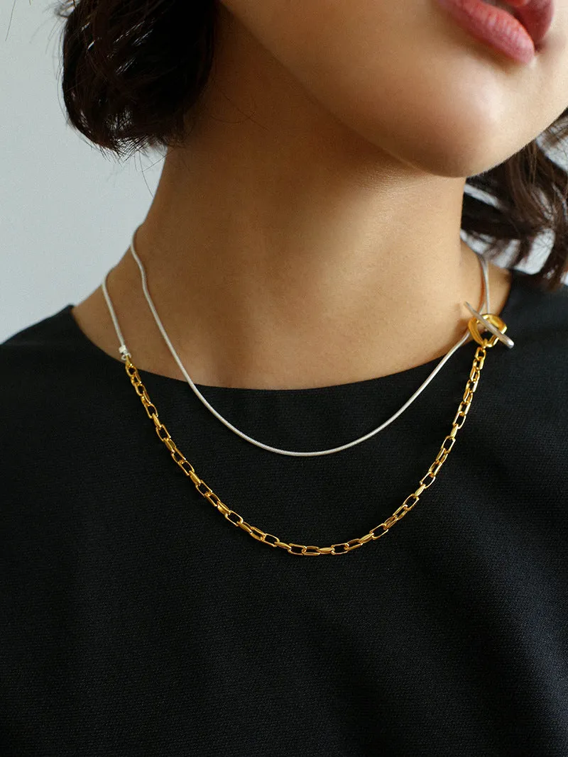 Double Chian Y-Necklace