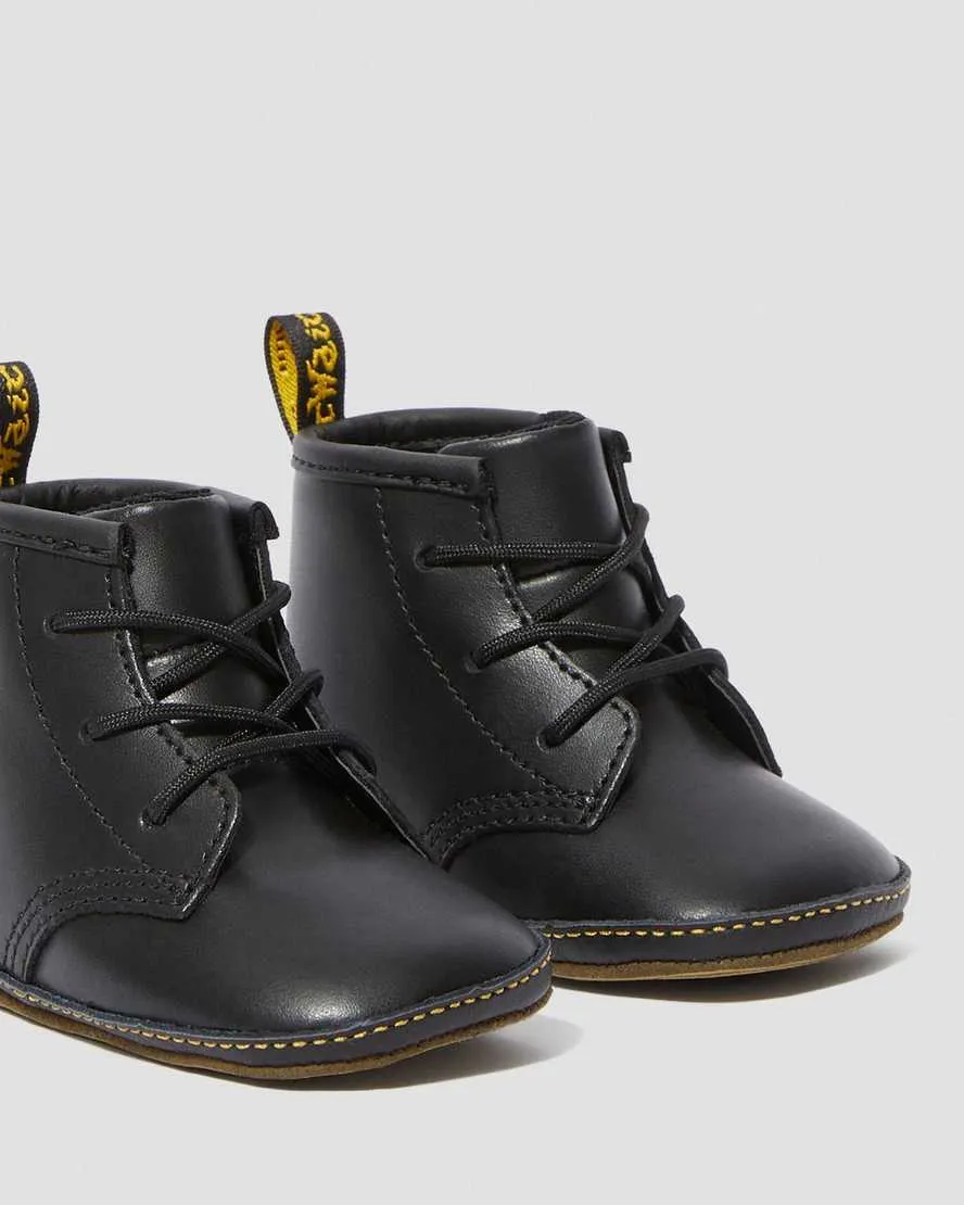 Dr Martens - Newborn 1460 Auburn Leather Booties Black