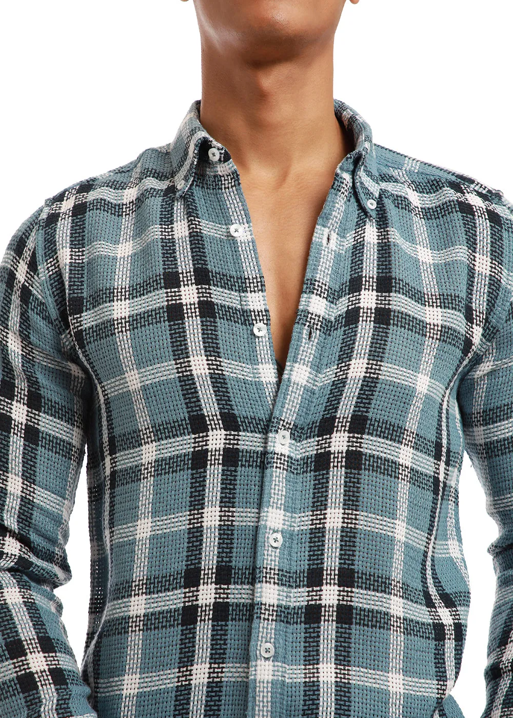 Dulet Blue Check shirt