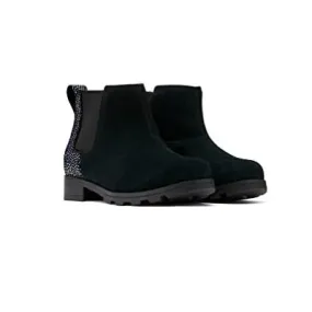 Emelie Kid's Waterproof Chelsea Boot - Black, Irid Dots