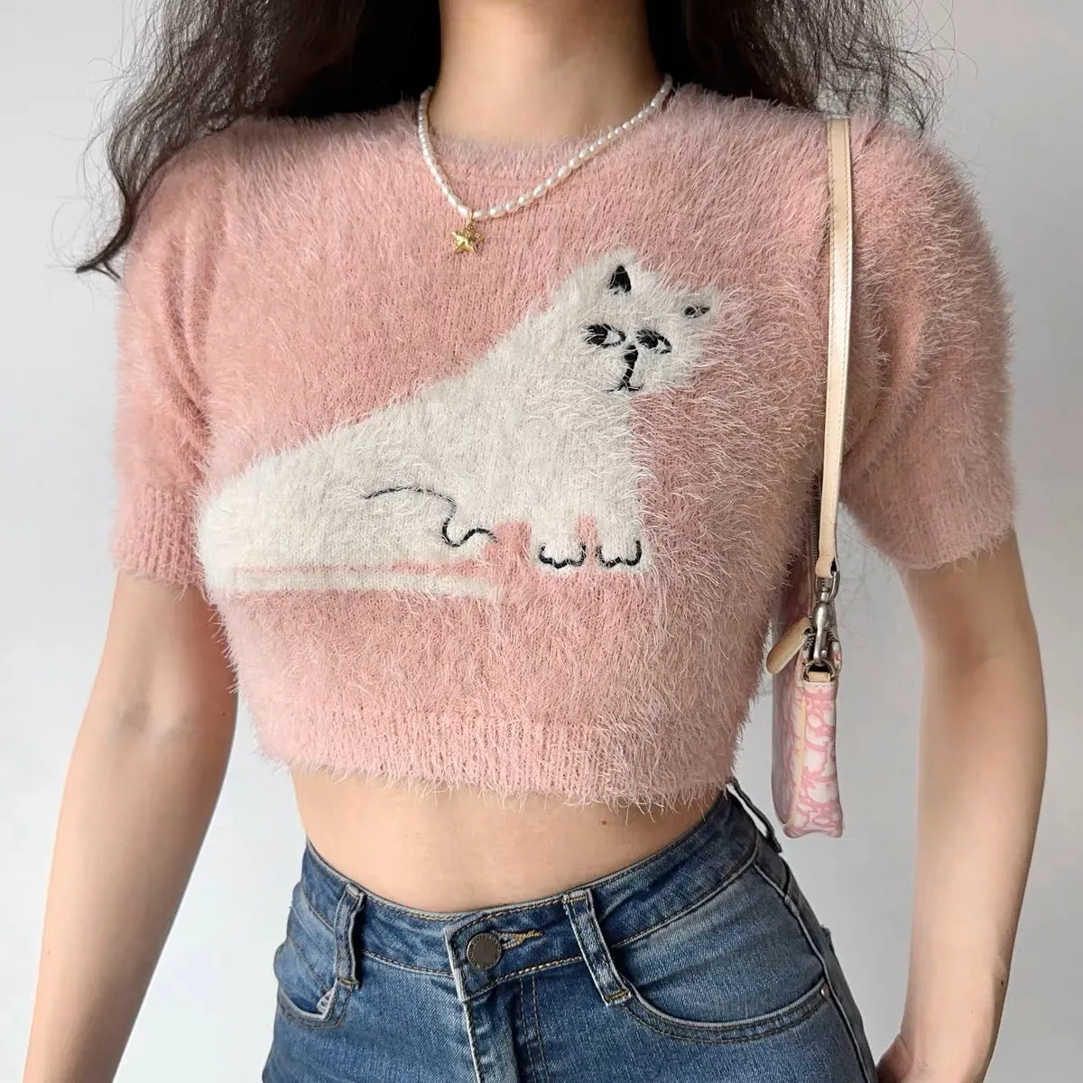 Fuzzy Cat Top