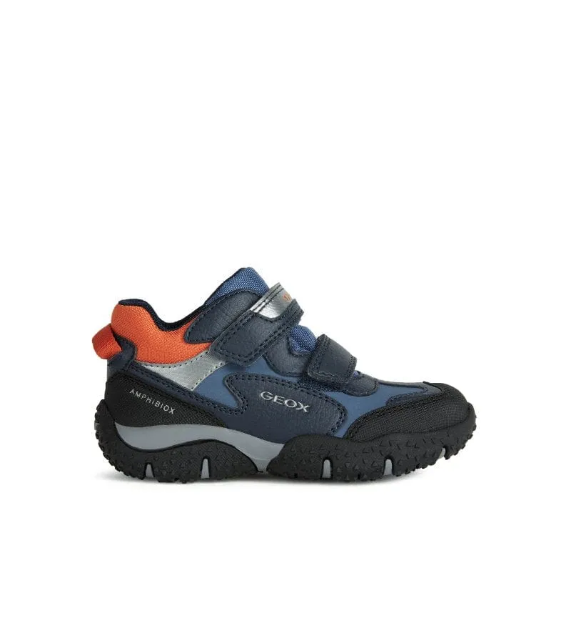 Geox Junior Boys Navy Runners J2642A