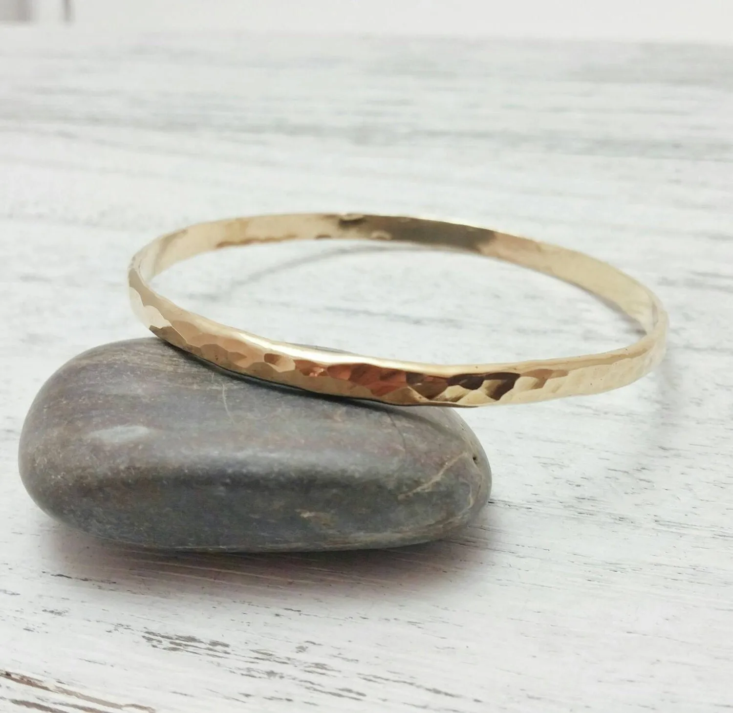 Gold Bangle Stacking Bracelet Gold Filled or 14kt Gold