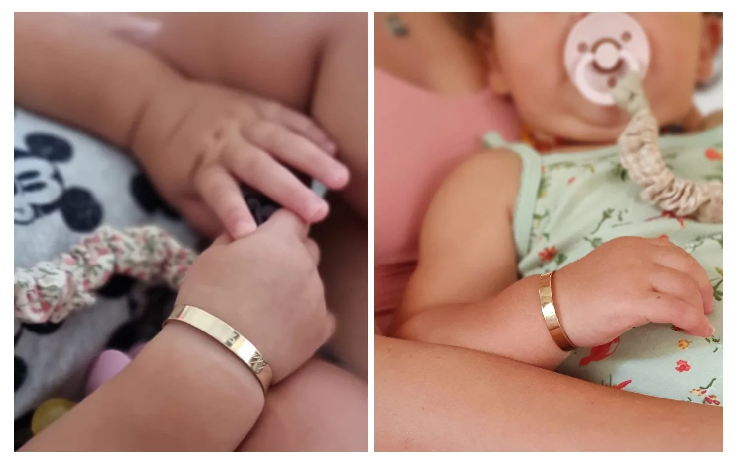 Gold Cuff Bracelet for Infants and Toddlers