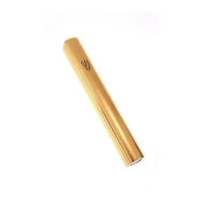 Gold Mezuzah in Silver Plated Covered With blessings