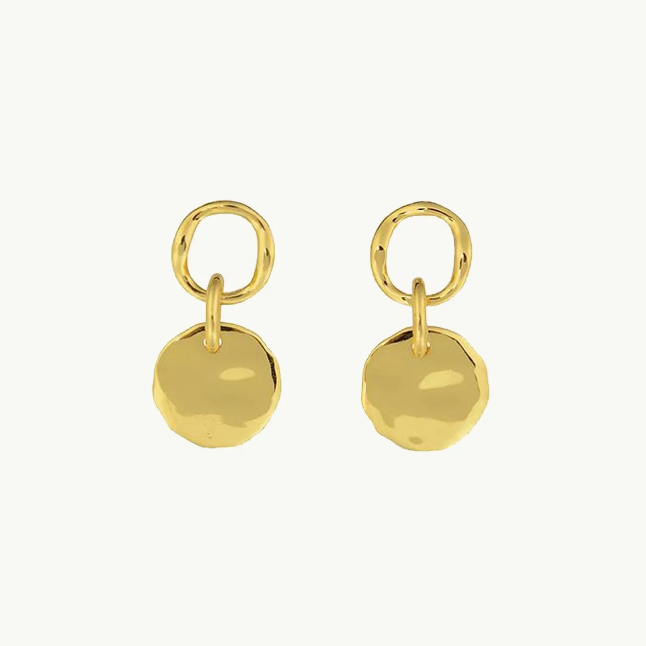 GRANADA DISC EARRINGS GOLD