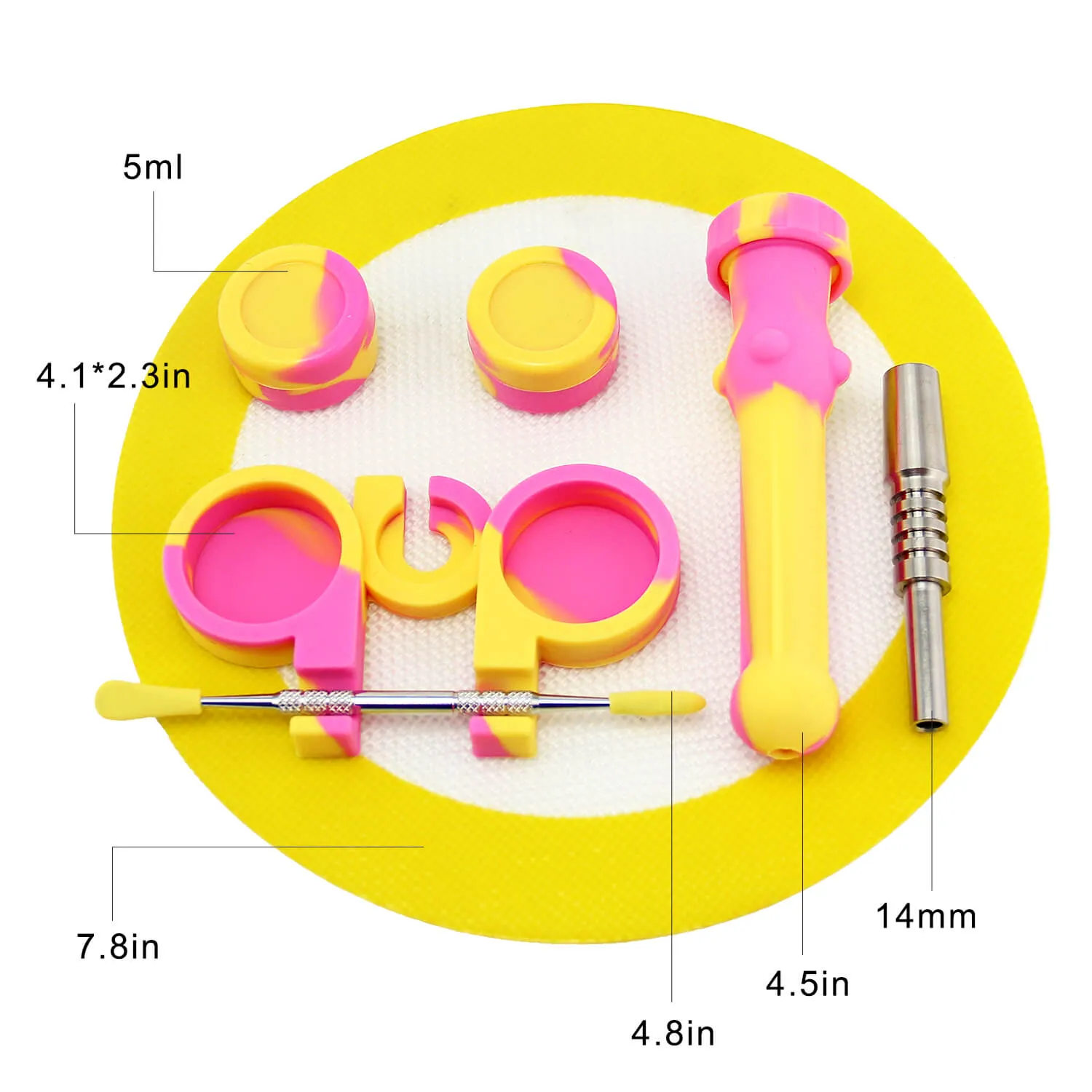 Honey Straw Kit With Dab Mat