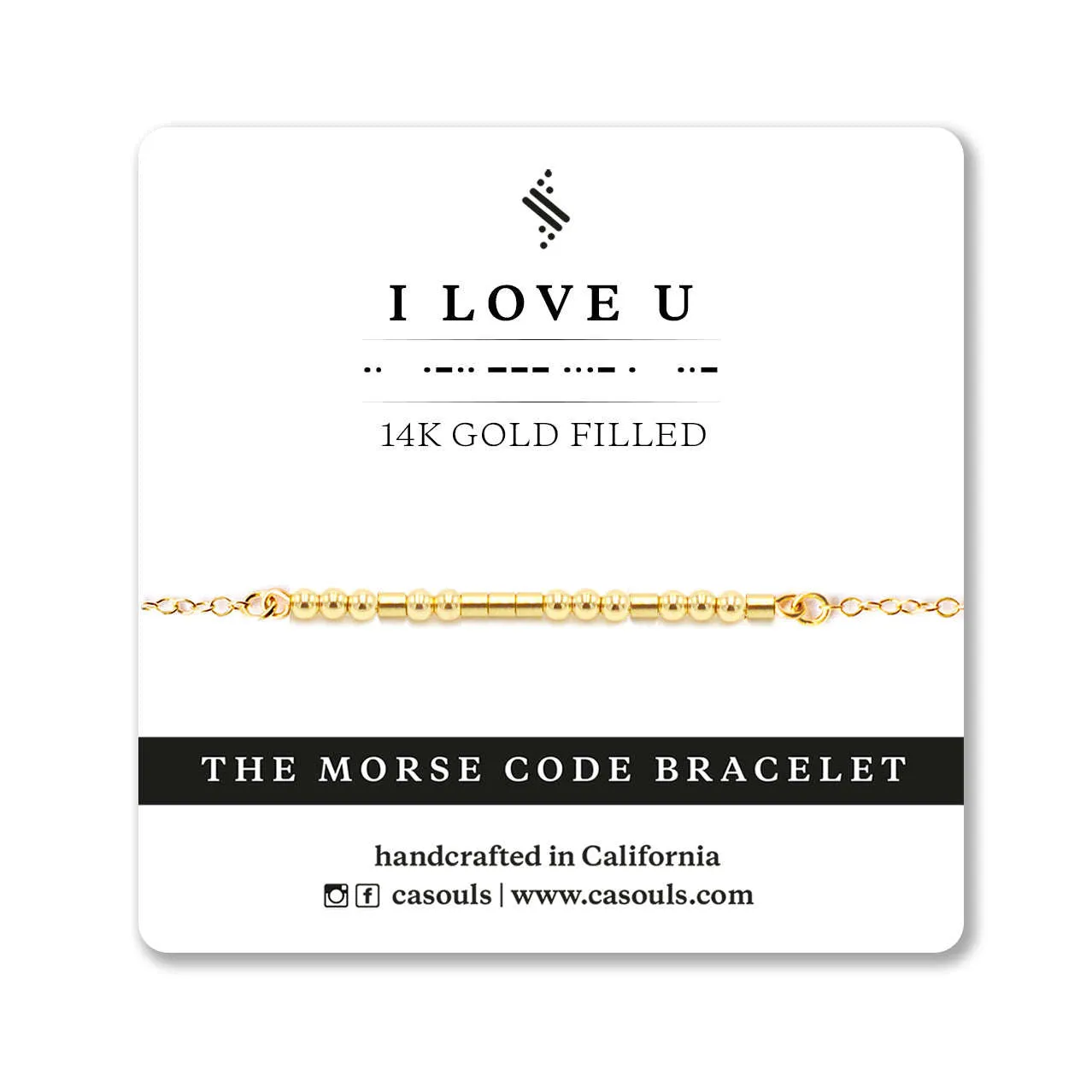 I LOVE U - MORSE CODE BRACELET