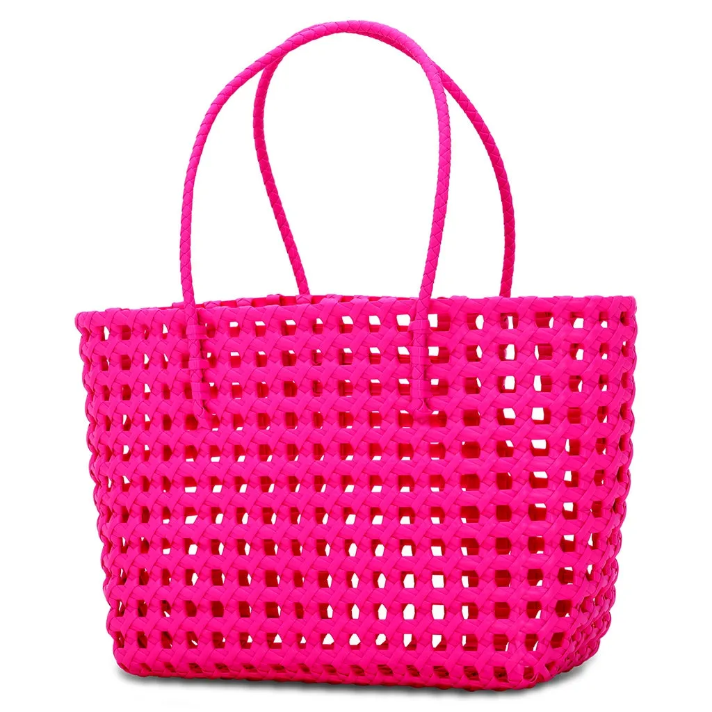 Iscream Large Pink Woven Tote