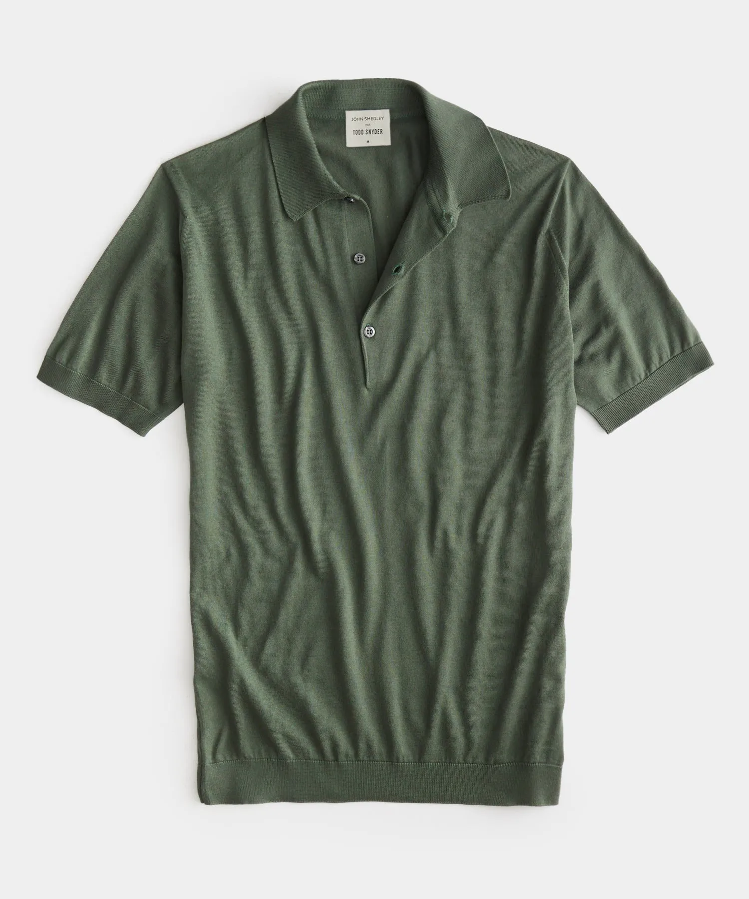 John Smedley x Todd Snyder Adrian Polo in Palm