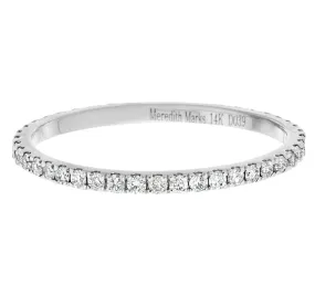 Josephine Band White Gold Diamond 1mm