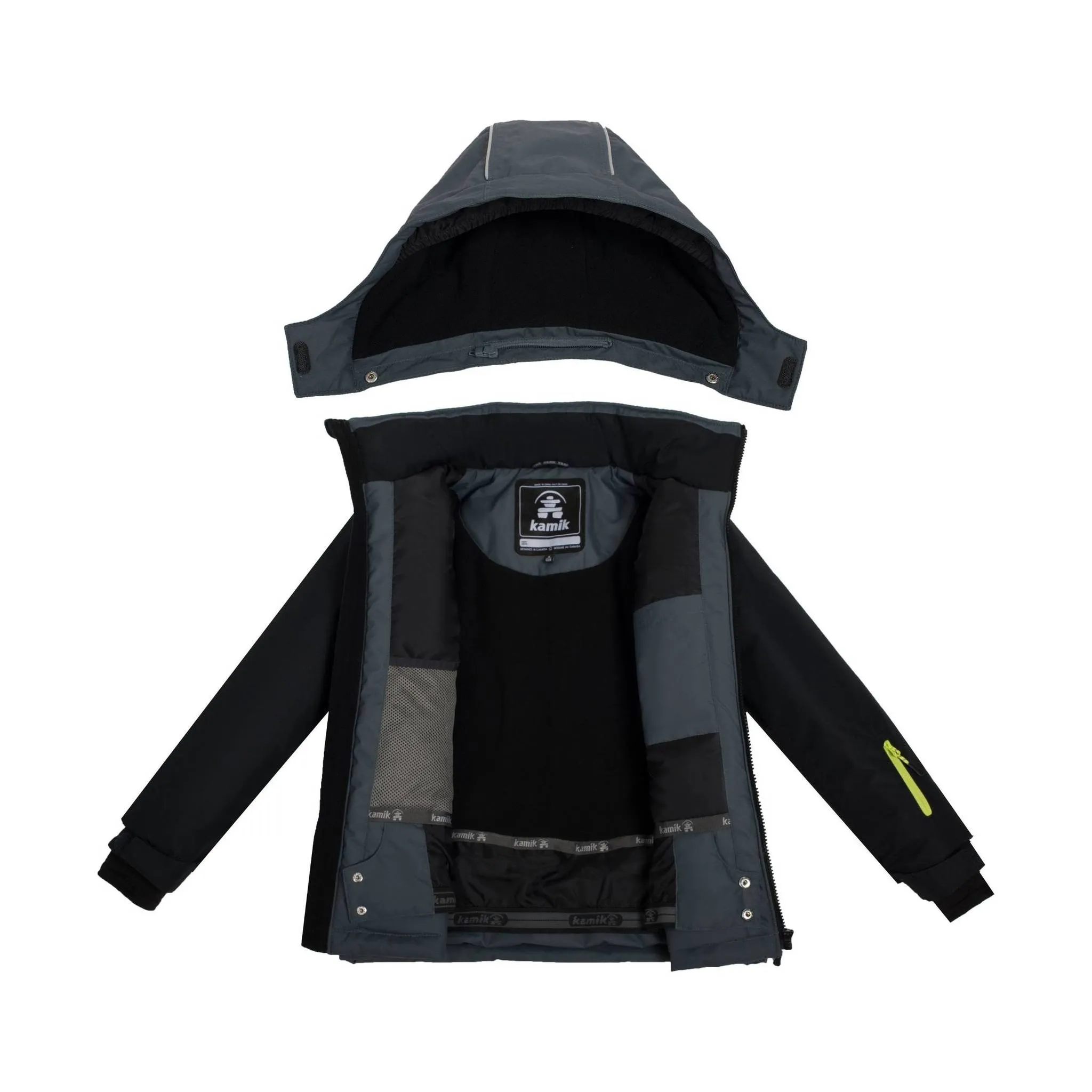 Kamik Kids' Max Jacket - Asphalt/Black