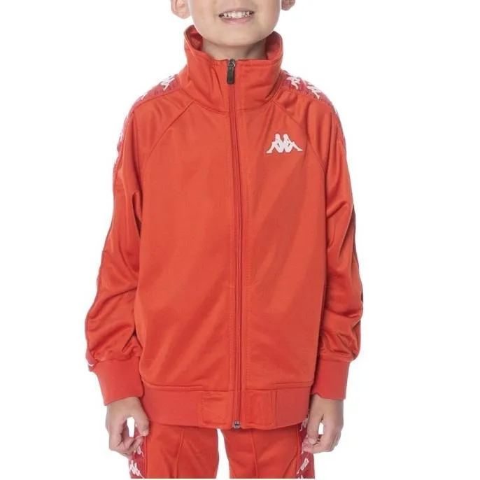 Kids Kappa Banda Anniston Track Jacket Red/ White