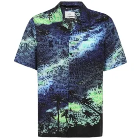 Ksubi Space Palm Resort SS Shirt (Multi) MSP24SH006