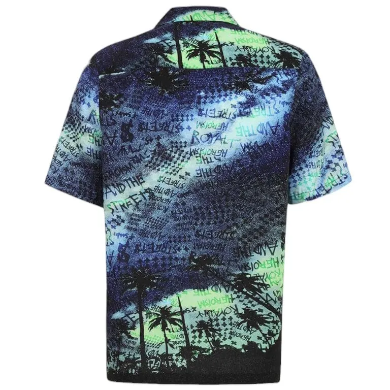 Ksubi Space Palm Resort SS Shirt (Multi) MSP24SH006