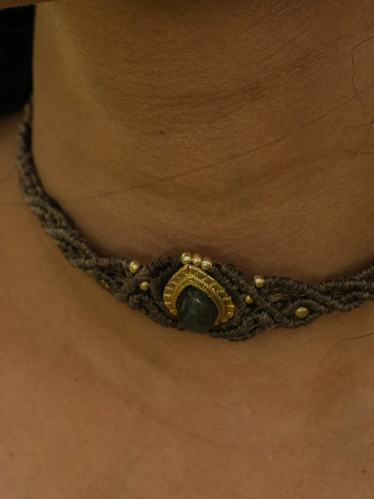 Labradorite Gemstone Choker