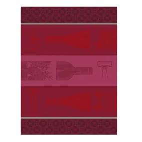 Le Jacquard Francais 'Vin En Bouteille' Tea Towel