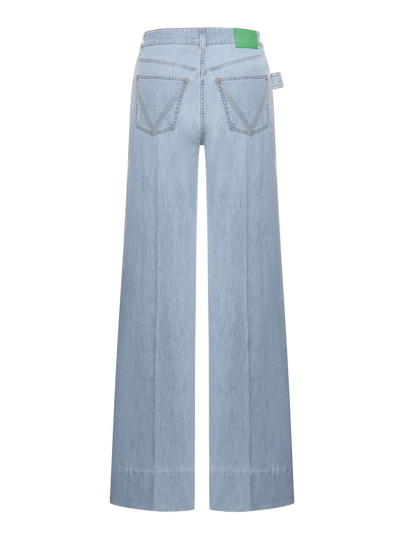 LIGHT BLEACHED DENIM TROUSERS