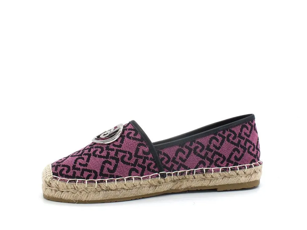 LIU JO Vera 05 Espadrillas Logo Jaquard Dark Rose SA2279TX021