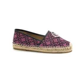 LIU JO Vera 05 Espadrillas Logo Jaquard Dark Rose SA2279TX021