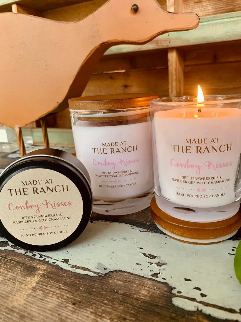 Made At The Ranch Candle- Cowboy Kisses