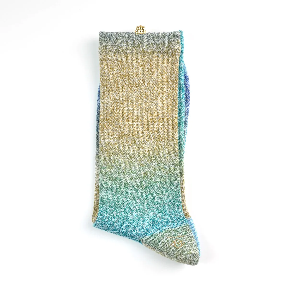 Marcomonde - Indigo Dyed Socks - Blue / Ivory