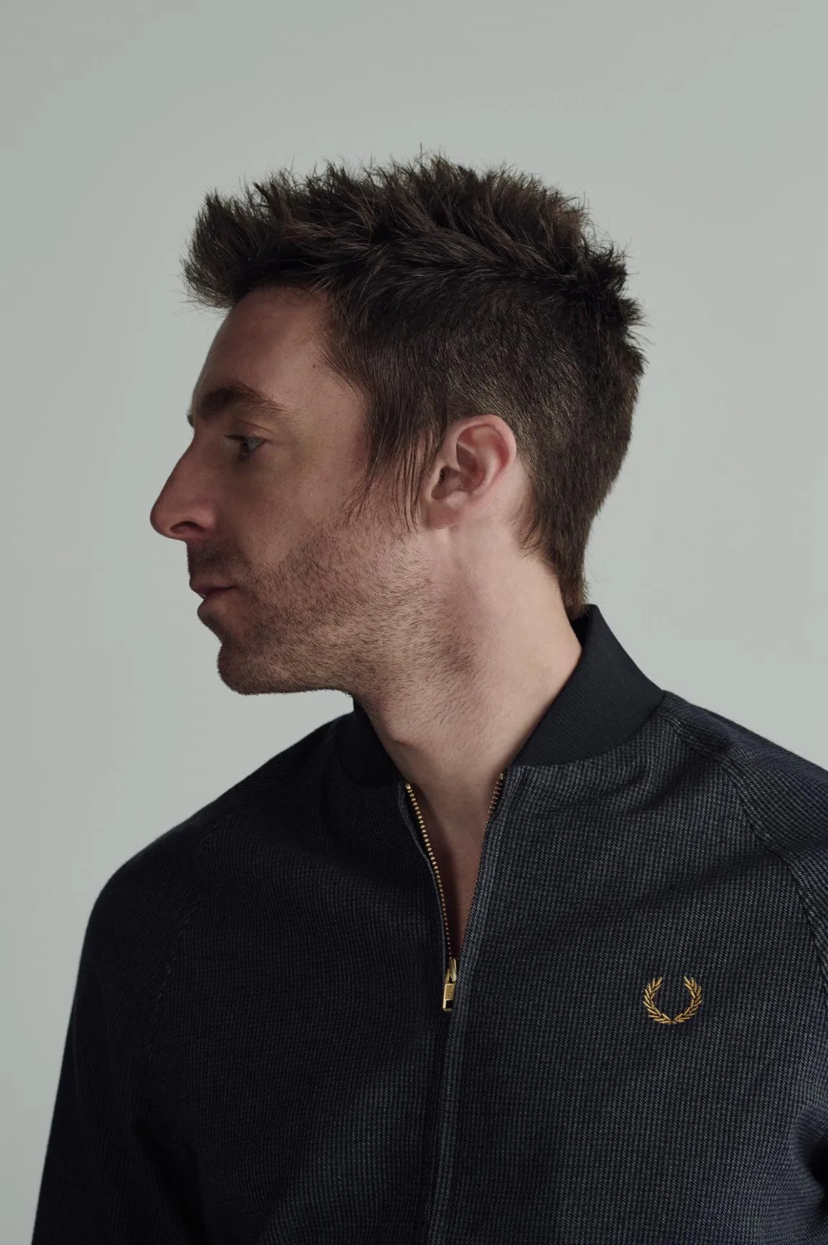 Miles Kane Gunmetal Bomber Jacket