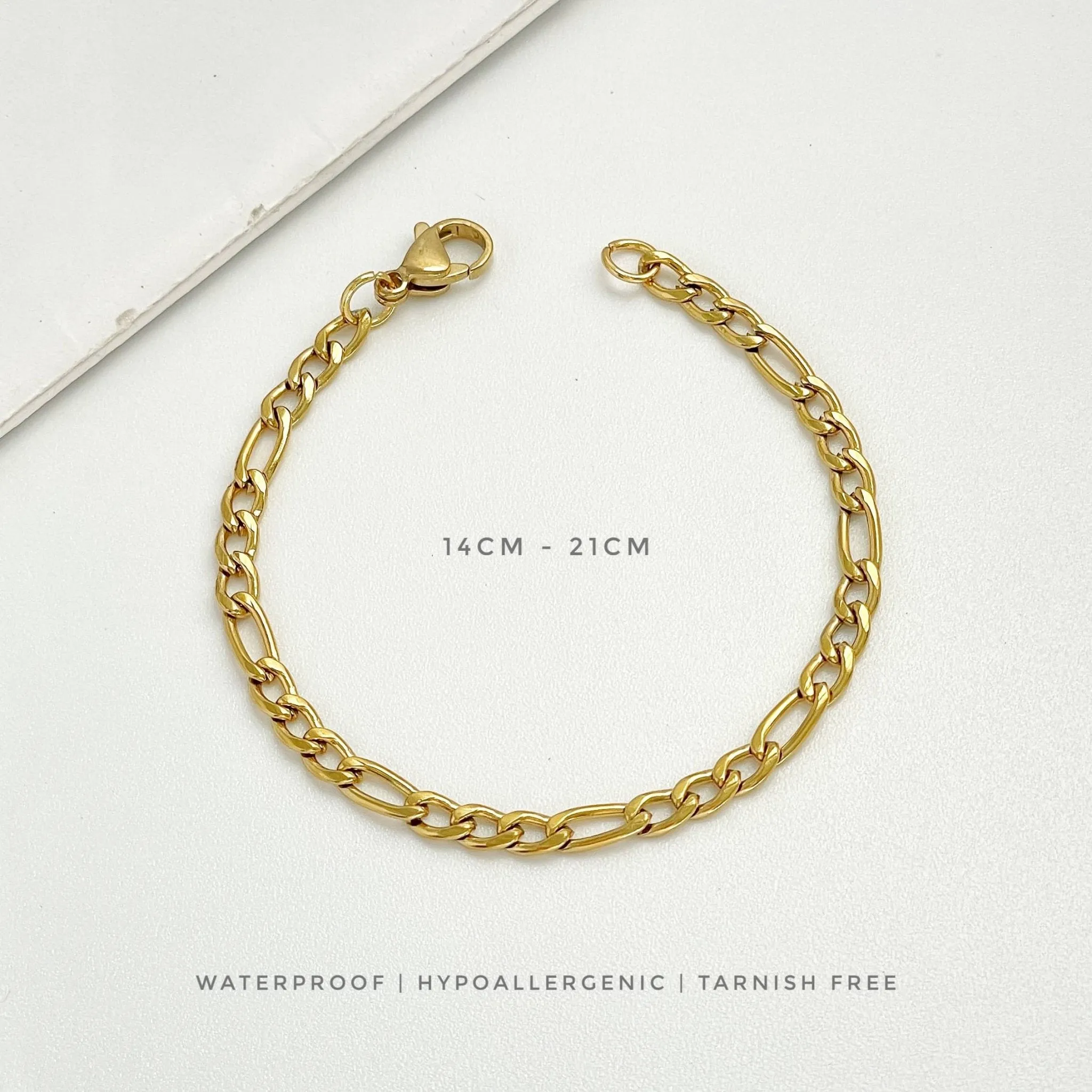 Mini Figaro Chain Bracelet