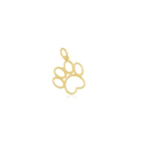 Mini Gold Paw Charm