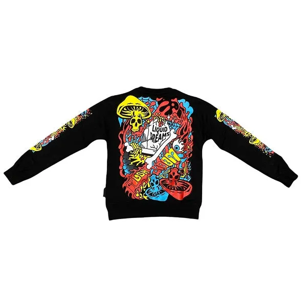 Mushroom Men's crewneck sweatshirt 29000-01 black