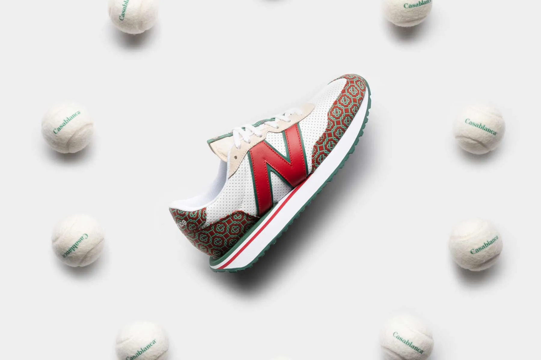 New Balance x Casablanca 237 - White/Jacquard