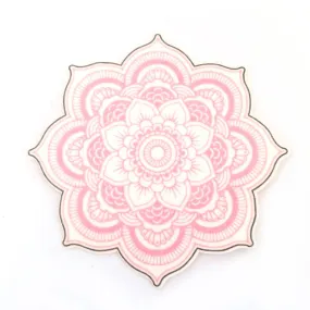 No cutout Silly Patch: Pink mandala