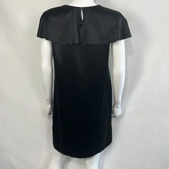 NWT 3.1 Phillip Lim Black Satin with Flutter Sleeves Dress