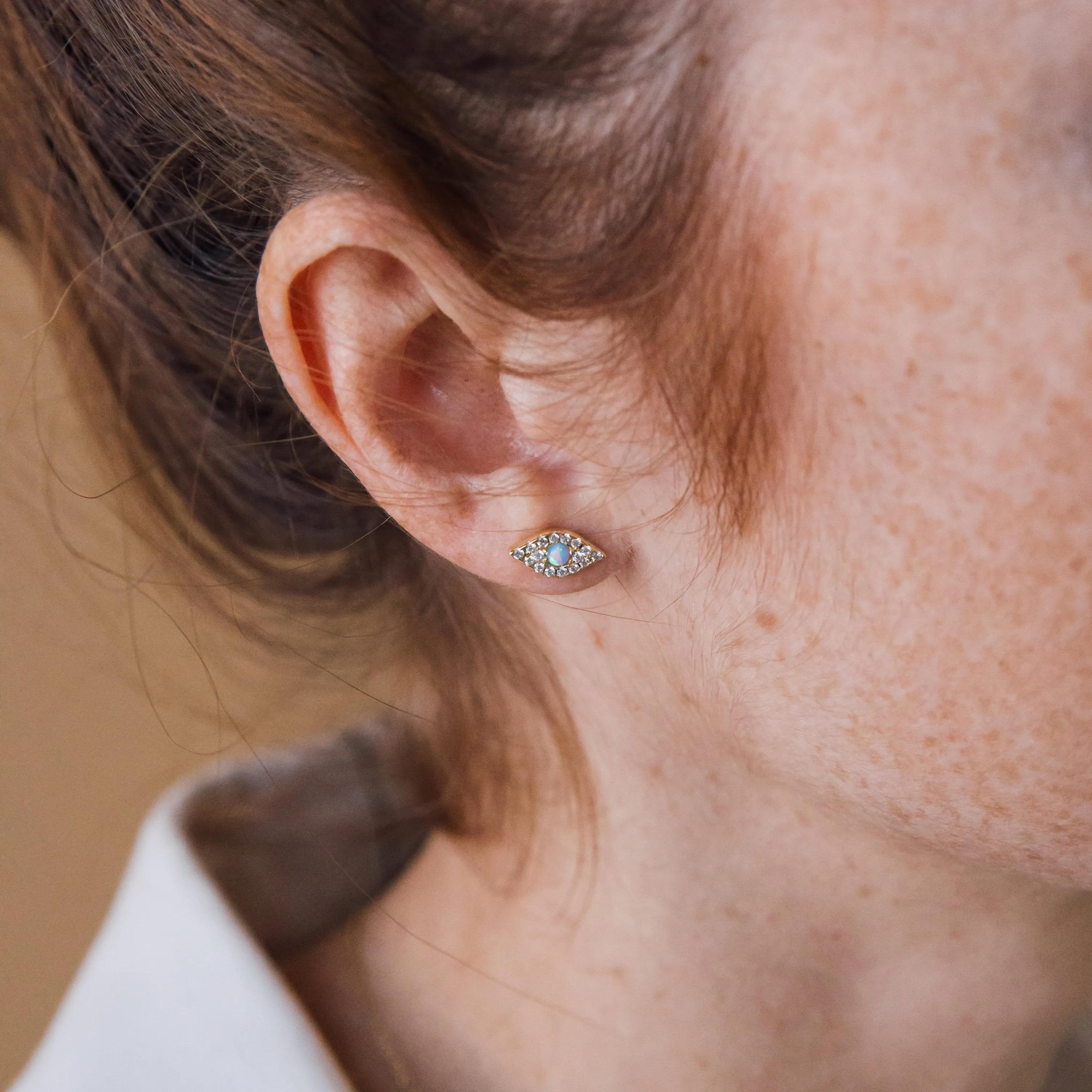 Opal Eye Studs