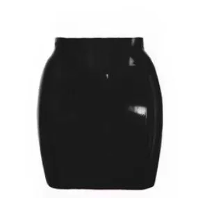 Patent Mini Black Skirt