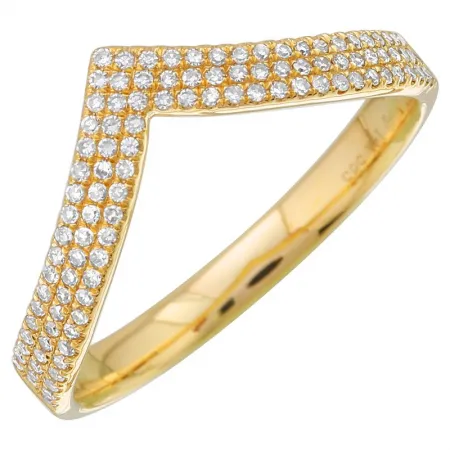 Pave V Ring