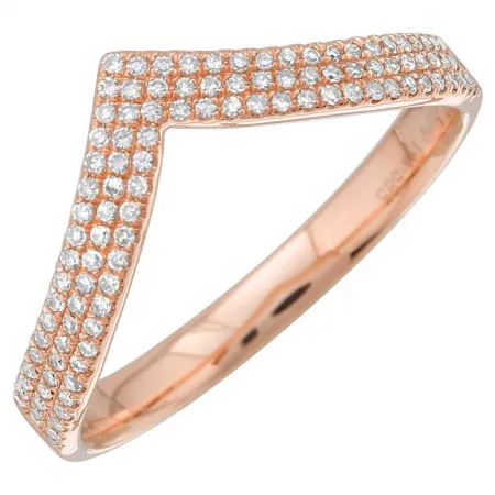 Pave V Ring