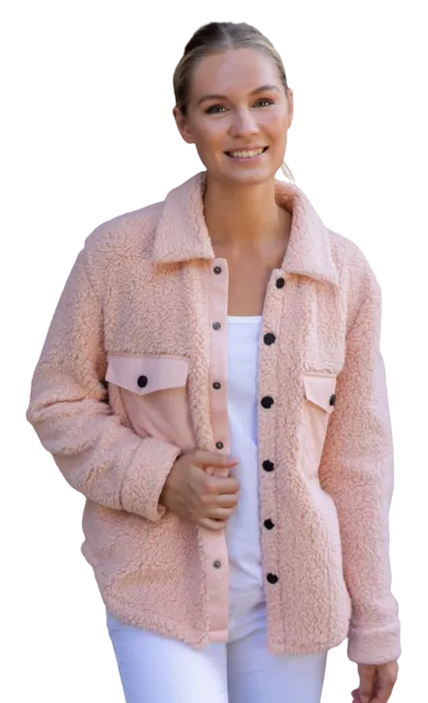 Pelle P - W Sherpa Overshirt Light Pink