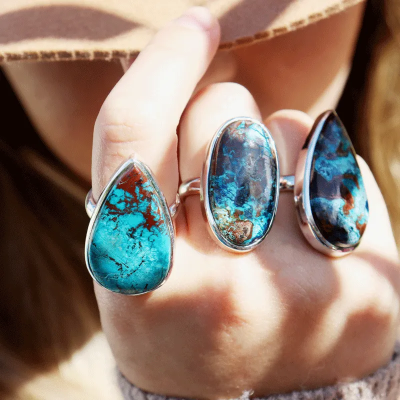 Percy Shattuckite Teardrop Ring G