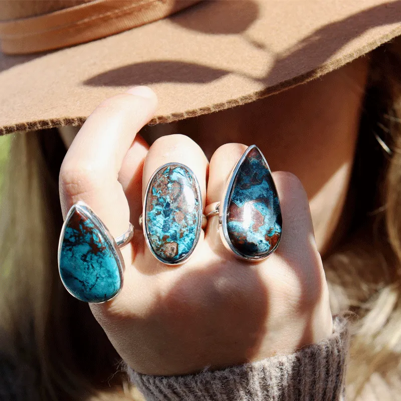 Percy Shattuckite Teardrop Ring G