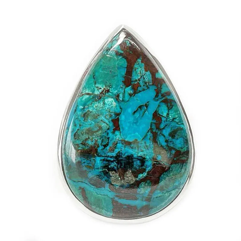 Percy Shattuckite Teardrop Ring L