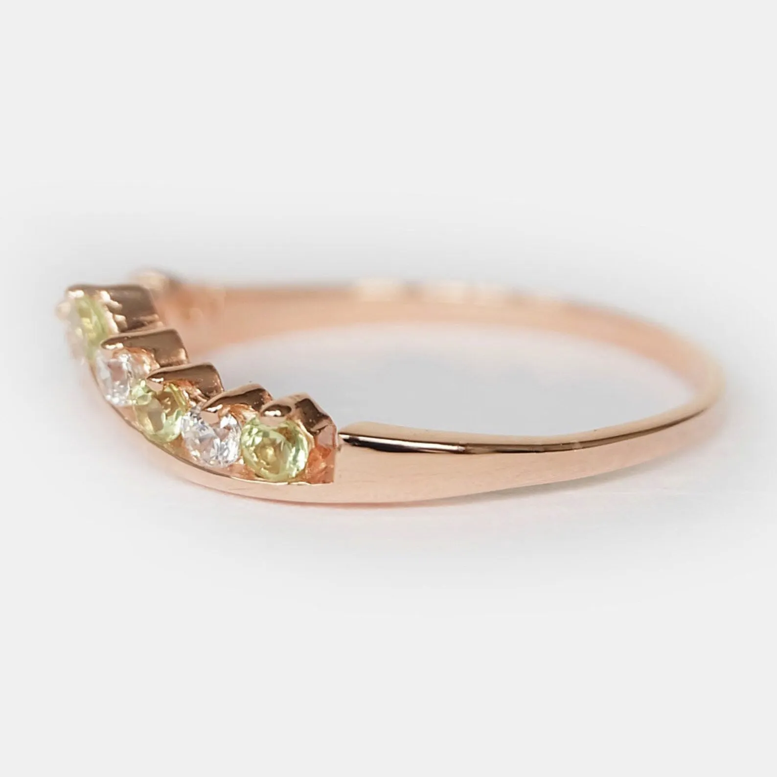 Peridot Cluster Ring Camille