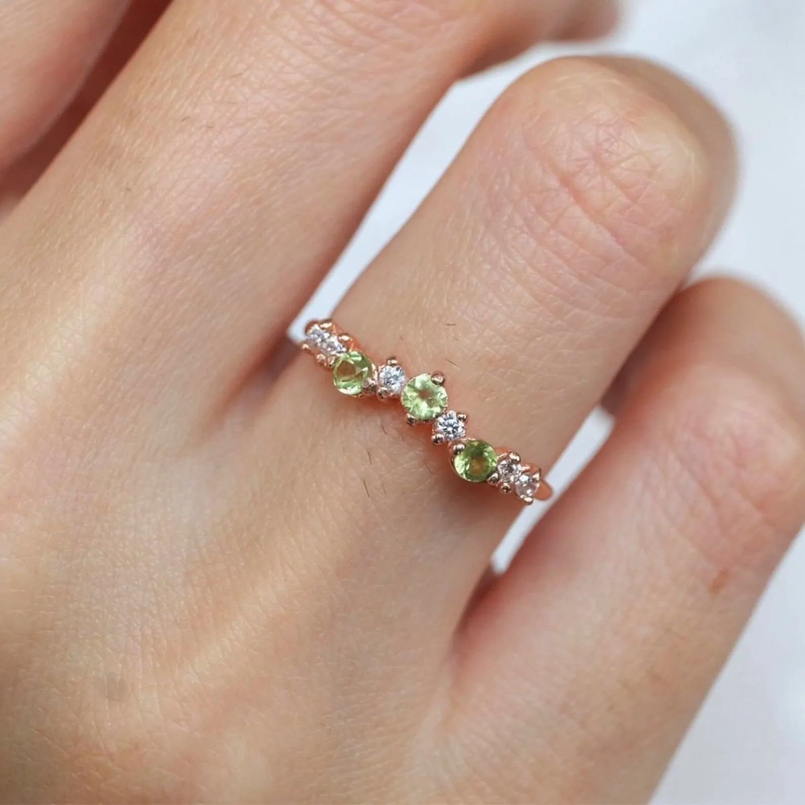 Peridot Cluster Ring Taliyah