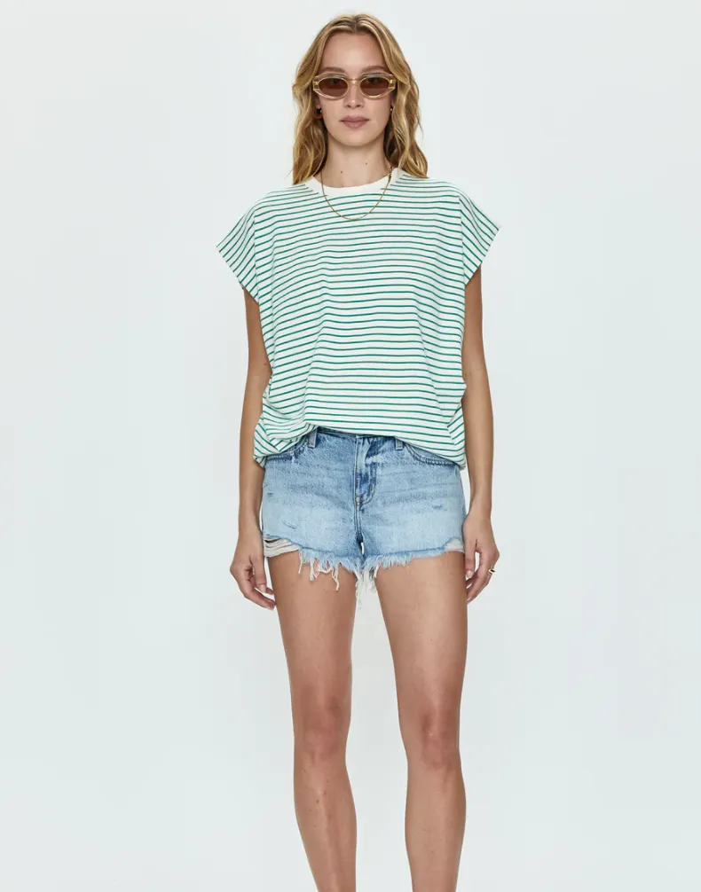 Pistola Gigi Cut off Distressed Denim Jean Shorts