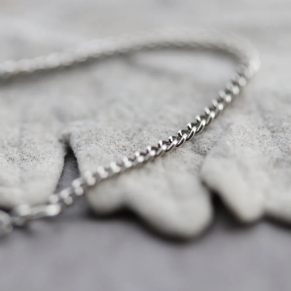 Plain Silver / Gold Curb Chain Necklace