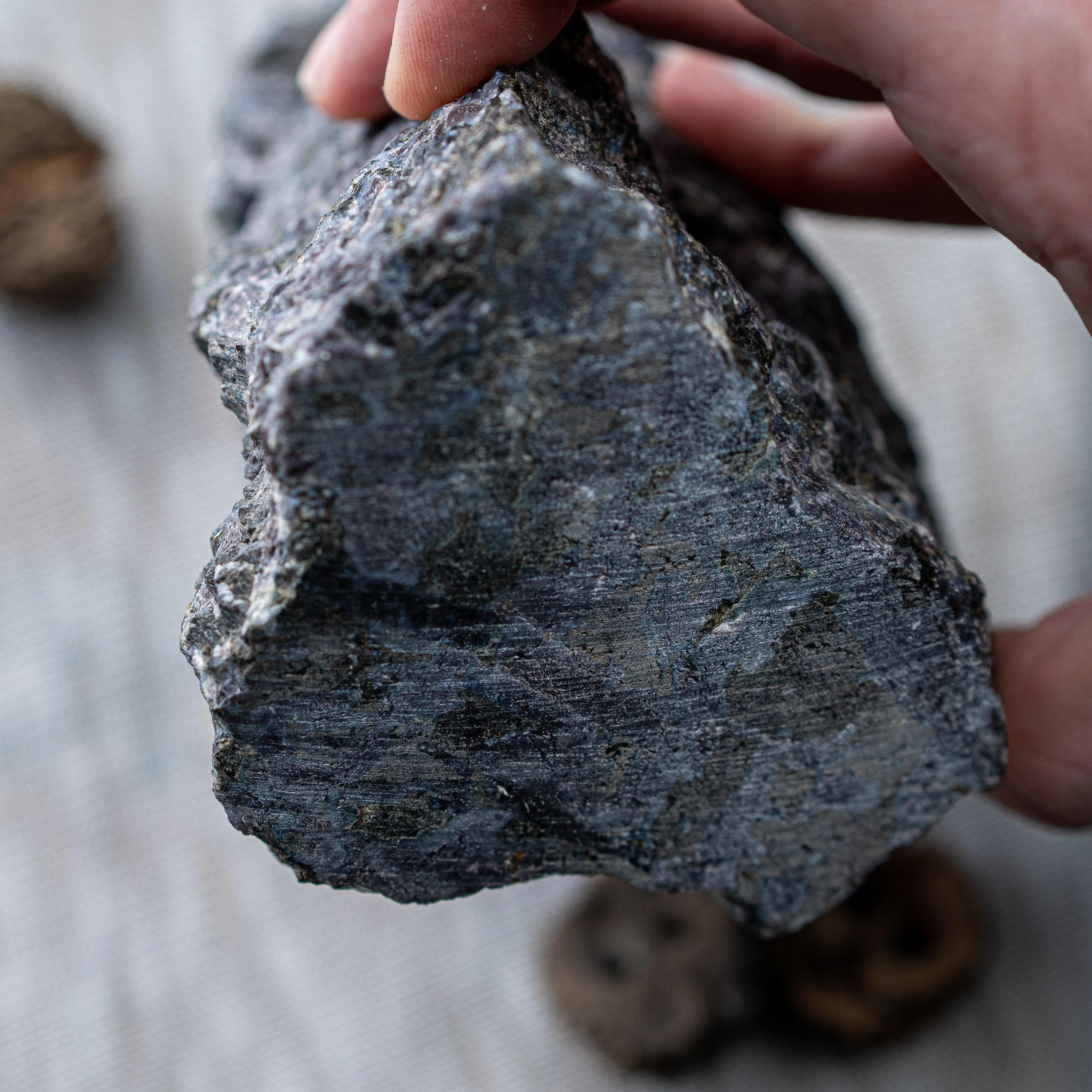 RESERVED | Beautiful Raw Indigo Gabbro Display Specimen from Madagascar