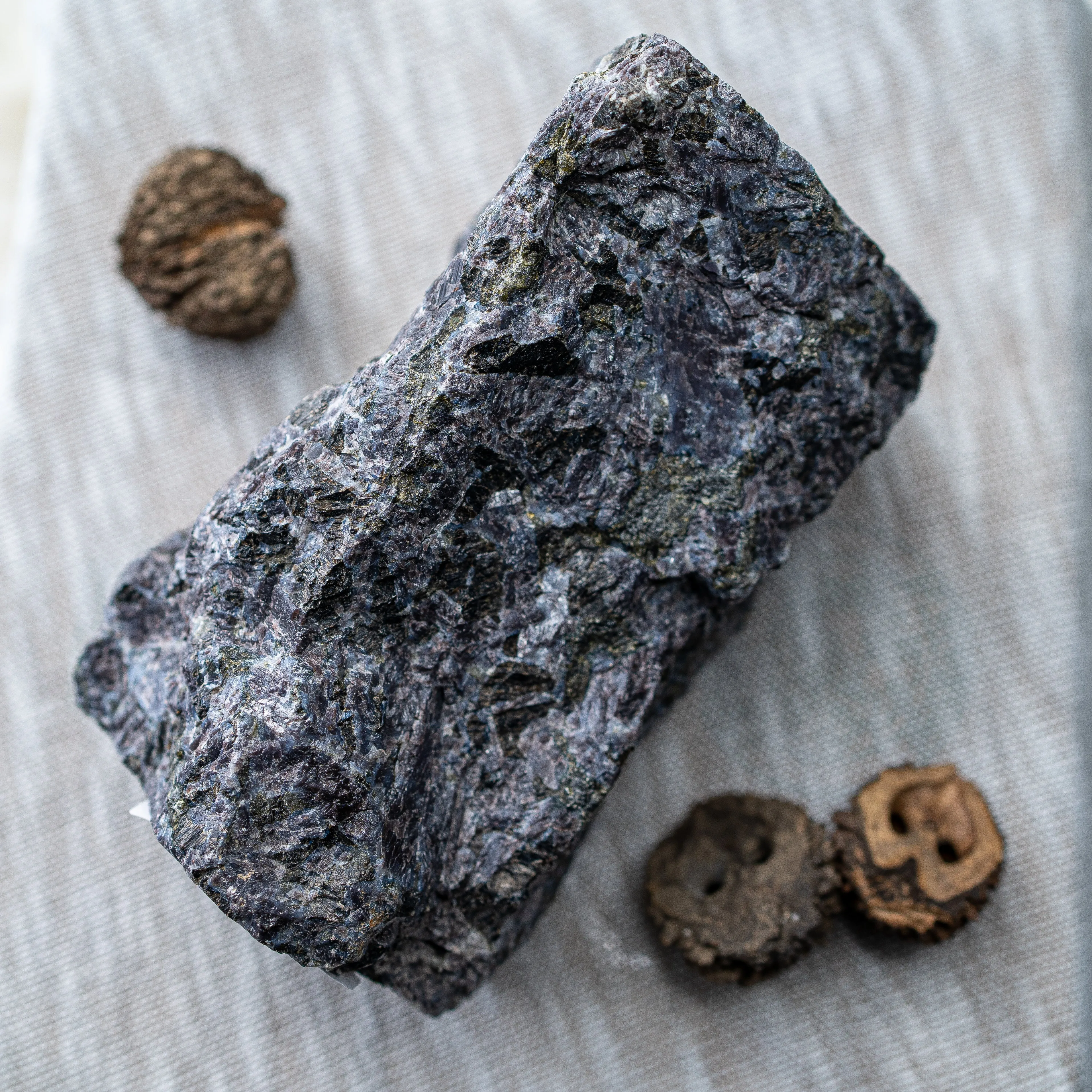 RESERVED | Beautiful Raw Indigo Gabbro Display Specimen from Madagascar