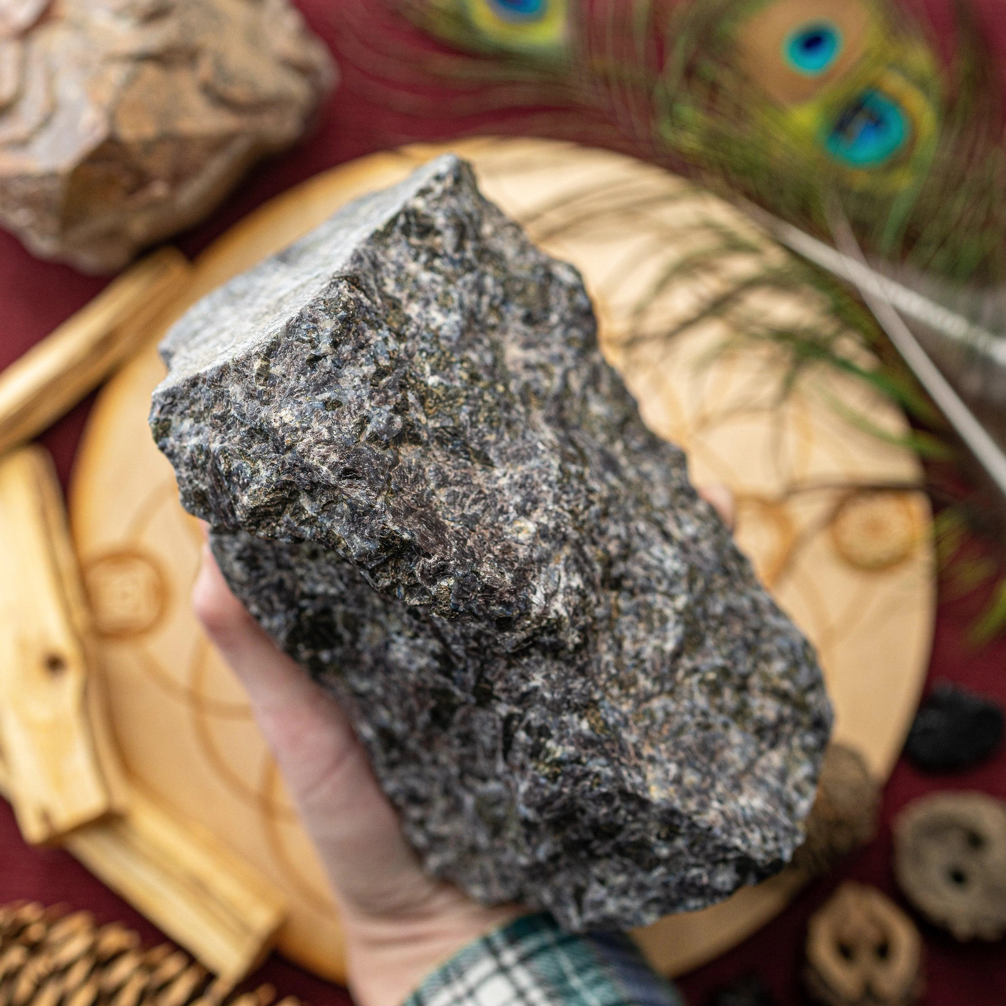 RESERVED | Beautiful Raw Indigo Gabbro Display Specimen from Madagascar