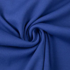 Ribbing Fabric for cuffs in Cobalt | From Europe, Oeko-tex certified